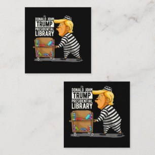 Trump Gefängnis Präsidentschaftsbibliothek Begleitkarte