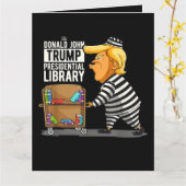 Trump Gefängnis Präsidentschaftsbibliothek Karte (Gelbe Blume)