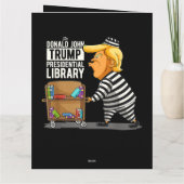 Trump Gefängnis Präsidentschaftsbibliothek Karte (Rückseite)