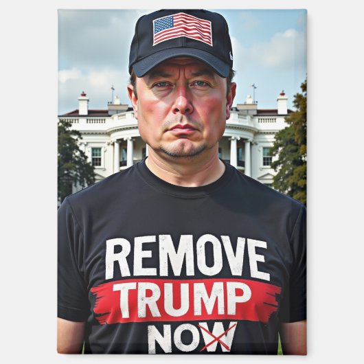 Trump-Gegner entfernen Magnet (Vorderseite)