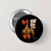 Trump geht - Zeit zu gehen. Button (Vorne & Hinten)