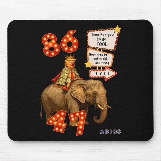 Trump geht - Zeit zu gehen. Mousepad (Vorne)