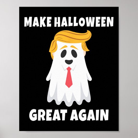 Trump-Geist. Make Halloween Great Again-Feier Poster (Vorne)