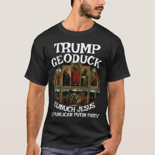 Trump Gent-Altarbild Jesus Republikaner Pinkelpart T-Shirt