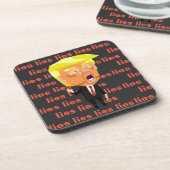 Trump Getränke Coaster Getränkeuntersetzer (Linke Seite)