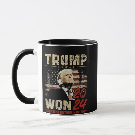 Trump gewann 2024 Beste Rendite in der Geschichte Tasse (Links)