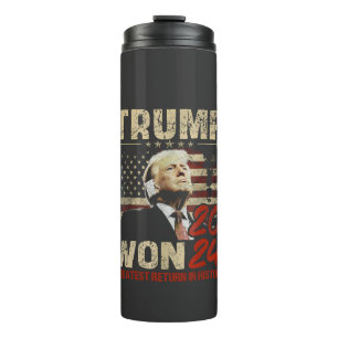 Trump gewann 2024 Beste Rendite in der Geschichte Thermosbecher