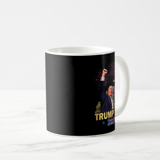 Trump gewann 2024 den 47. Platz im Weißen Haus im Kaffeetasse (VorderseiteRechts)