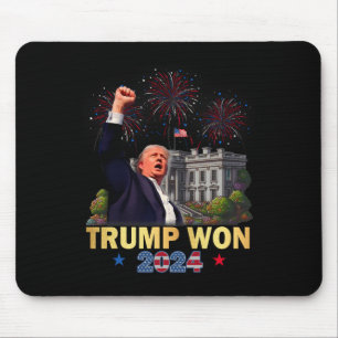 Trump gewann 2024 den 47. Platz im Weißen Haus im Mousepad
