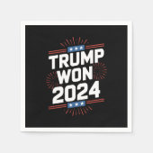 Trump gewann 2024 den 47. Platz im Weißen Haus Serviette (Vorderseite)