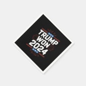 Trump gewann 2024 den 47. Platz im Weißen Haus Serviette (Ecke)