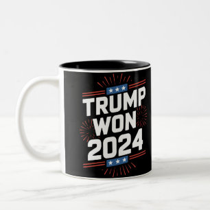 Trump gewann 2024 den 47. Platz im Weißen Haus Zweifarbige Tasse
