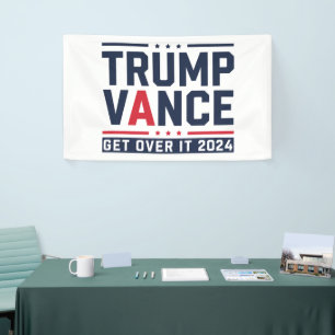 Trump gewann 2024 den Präsidenten Trump Vance Banner