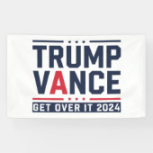 Trump gewann 2024 den Präsidenten Trump Vance Banner (Horizontal)