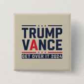 Trump gewann 2024 den Präsidenten Trump Vance Button (Vorderseite)