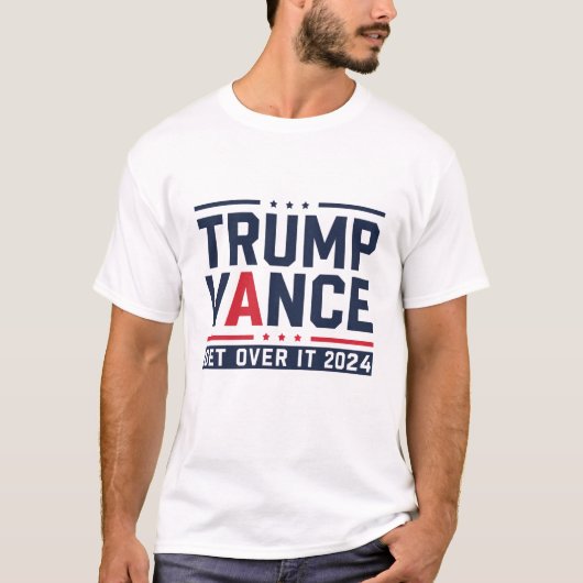 Trump gewann 2024 den Präsidenten Trump Vance T-Shirt (Vorderseite)