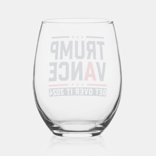 Trump gewann 2024 den Präsidenten Trump Vance Weinglas Ohne Stiel