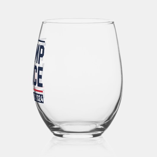 Trump gewann 2024 den Präsidenten Trump Vance Weinglas Ohne Stiel (Rechts)