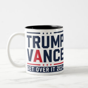 Trump gewann 2024 den Präsidenten Trump Vance Zweifarbige Tasse