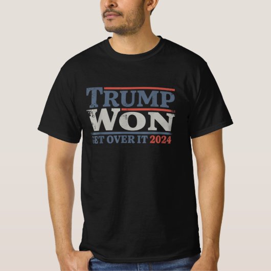 Trump gewann 2024 den Präsidenten Trump Won T-Shirt (Vorderseite)