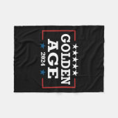 Trump gewann 2024 erneut das goldene Zeitalter Ame Fleecedecke (Vorderseite (Horizontal))