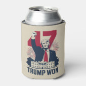 Trump gewann 2024 erneut den 47. dosenkühler (Kanne Vorderseite)