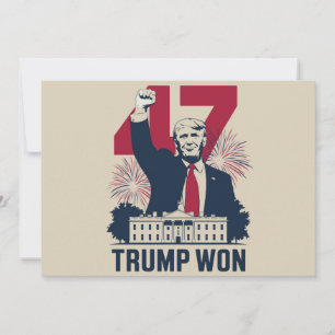 Trump gewann 2024 erneut den 47. einladung