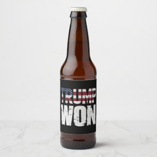 Trump gewann den 47. US-Präsidenten bei der Wahl 2 Bierflaschenetikett