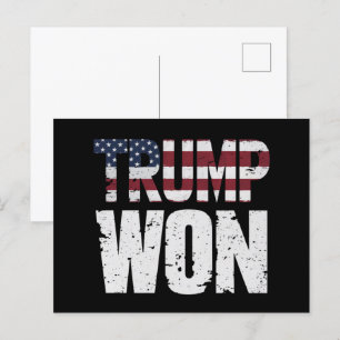 Trump gewann den 47. US-Präsidenten bei der Wahl 2 Postkarte