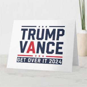 Trump gewann die Wahl 2024 Präsident Trump Vance Karte