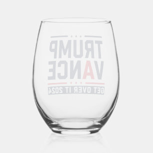 Trump gewann die Wahl 2024 Präsident Trump Vance Weinglas Ohne Stiel