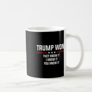 Trump gewann sie wissen, ich weiß, es Sie wissen e Kaffeetasse
