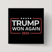 Trump gewann wieder 2024 button (Vorderseite)