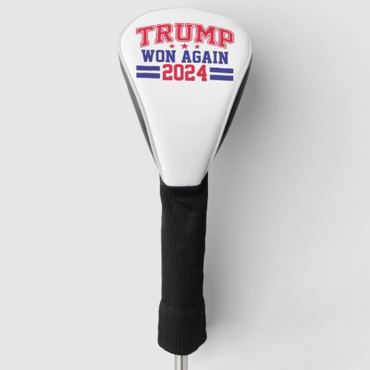 Trump gewann wieder 2024 golf headcover (Vorderseite)