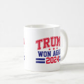 Trump gewann wieder 2024 kaffeetasse (VorderseiteRechts)