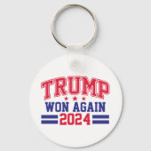 Trump gewann wieder 2024 schlüsselanhänger (Rückseite)
