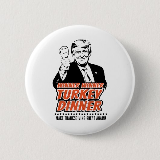 Trump Gewinner Funny Sieger Türkei Abendessen Than Button (Vorderseite)