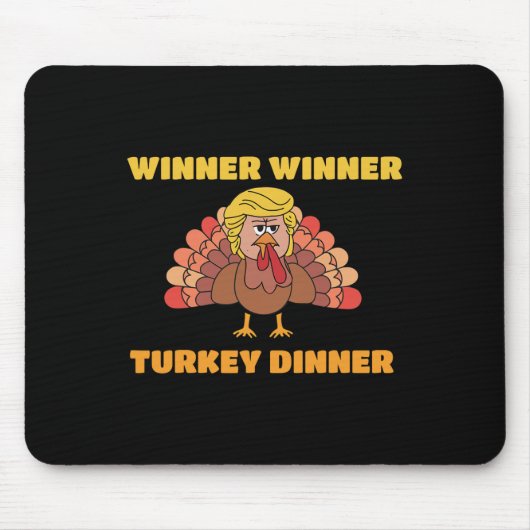 Trump Gewinner Funny Sieger Türkei Abendessen Than Mousepad (Vorne)