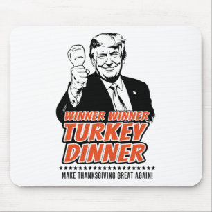 Trump Gewinner Funny Sieger Türkei Abendessen Than Mousepad