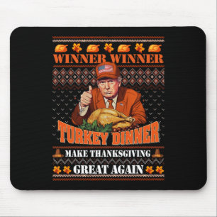 Trump Gewinner Funny Sieger Türkei Abendessen Than Mousepad