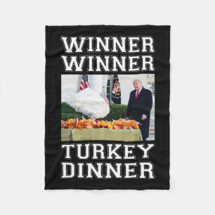 Trump Gewinner Gewinner Truthahn Abendessen Ernted Fleecedecke