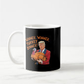 Trump Gewinner Lustiger Gewinner Truthahn Abendess Kaffeetasse (Links)