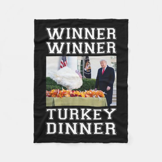 Trump Gewinner Türkei Abendessen Erntedank Hum Fleecedecke (Vorderseite)