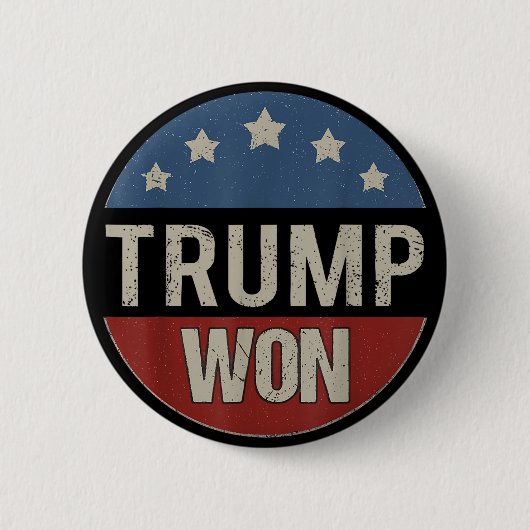 Trump gewinnt 2024 den Sieg über Patriotic Pro Tru Button (Vorderseite)