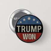 Trump gewinnt 2024 den Sieg über Patriotic Pro Tru Button (Vorne & Hinten)