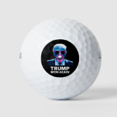 Trump gewinnt 2024 Wahlentscheidung Präsident 47. Golfball (Vorderseite)