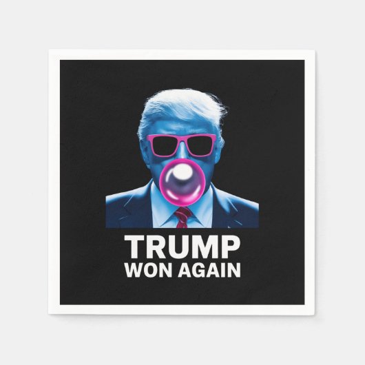 Trump gewinnt 2024 Wahlentscheidung Präsident 47. Serviette (Vorderseite)