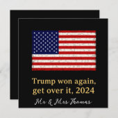 Trump gewinnt 2024 wieder an Trump Einladung (Vorne/Hinten)