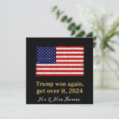 Trump gewinnt 2024 wieder an Trump Einladung (Stehend Vorderseite)