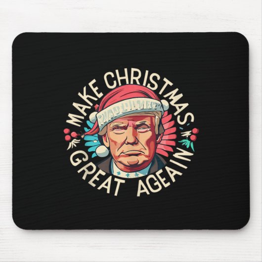 Trump gewinnt 2024 wieder Weihnachten großartig Mousepad (Vorne)